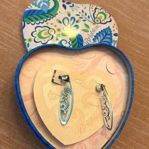 Brighton Silvertone Dangle Earrings